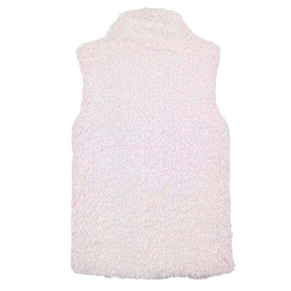 New Dylan Women's Shaggy Lux Pile Fleece Collared Vest - Picture 3 of 6